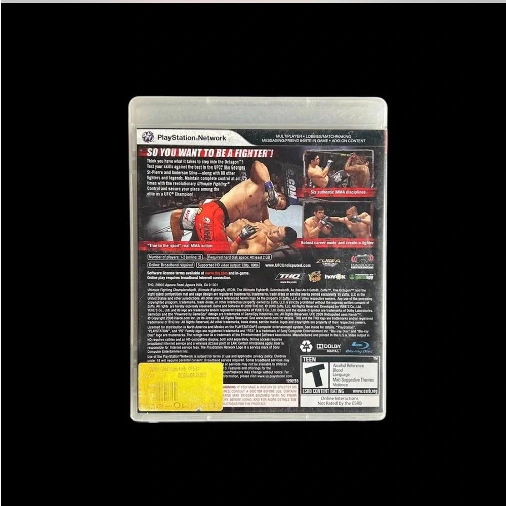 UFC Undisputed 2009 Sony PlayStation 3